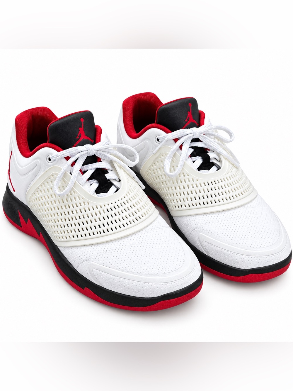 Jordan Grind 2 Men’s Size 13 White Black Fire Red Sneakers AO9567-100
